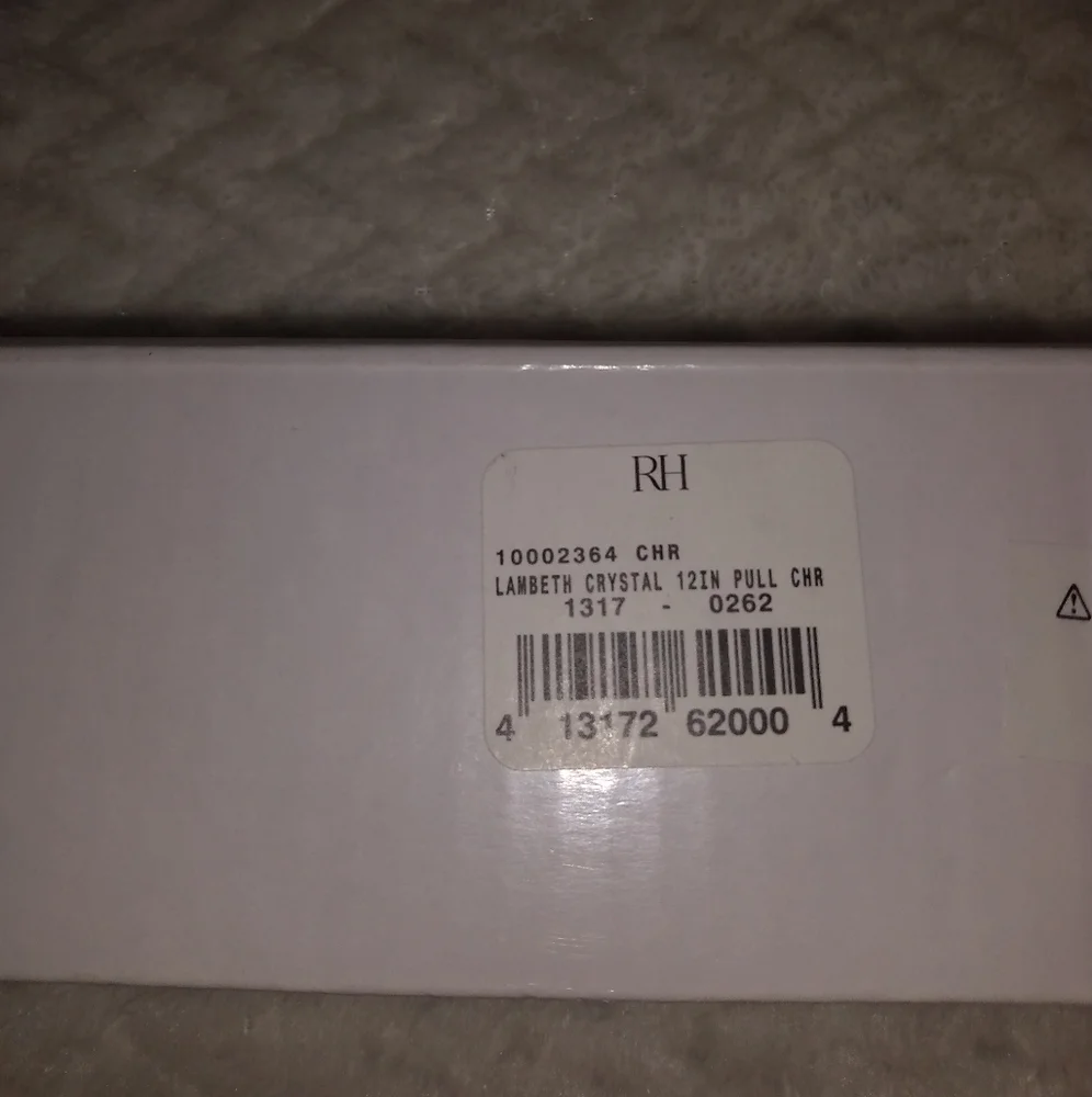 Restoration Hardware Lambeth Smooth Crystal Pull NWT